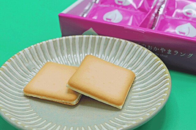 白桃とチーズのおかやまラング